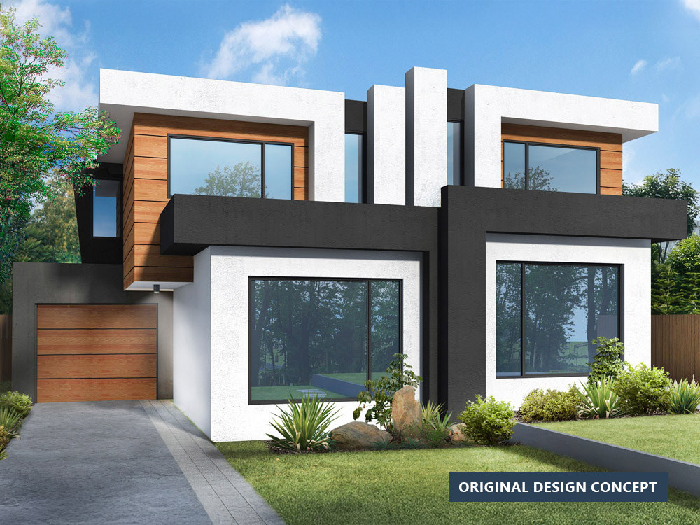 Side by side duplex development, Malvern East