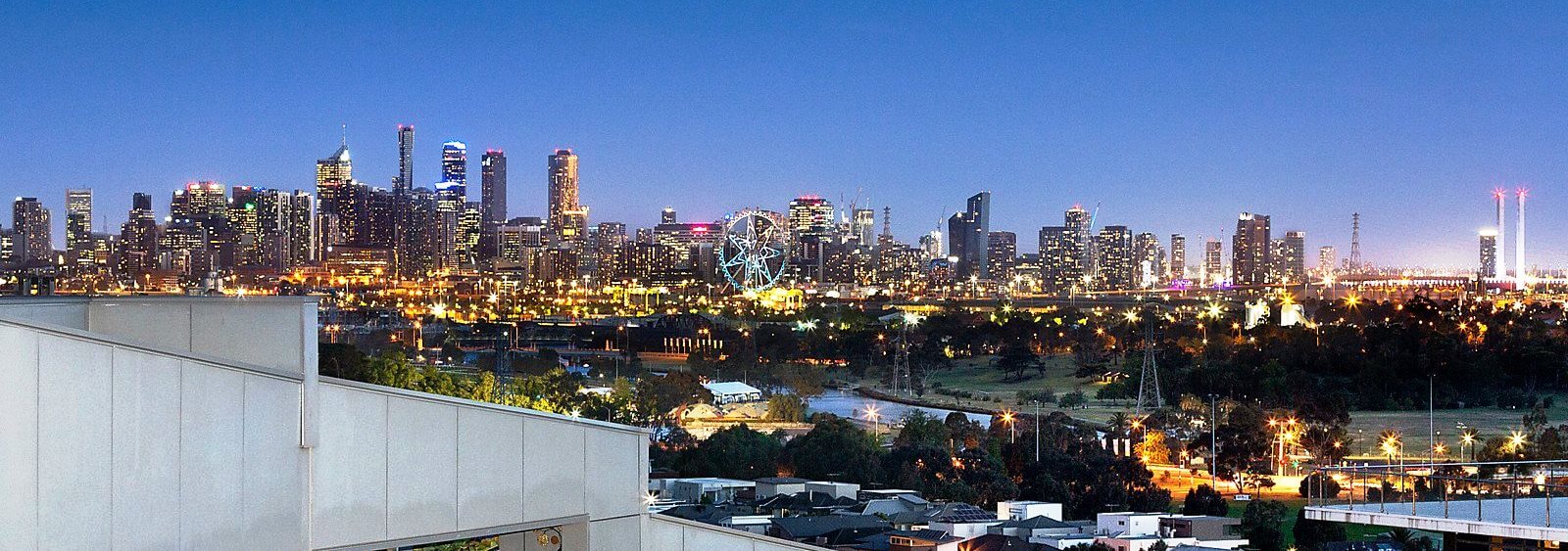 view from a balcony in Melbourne