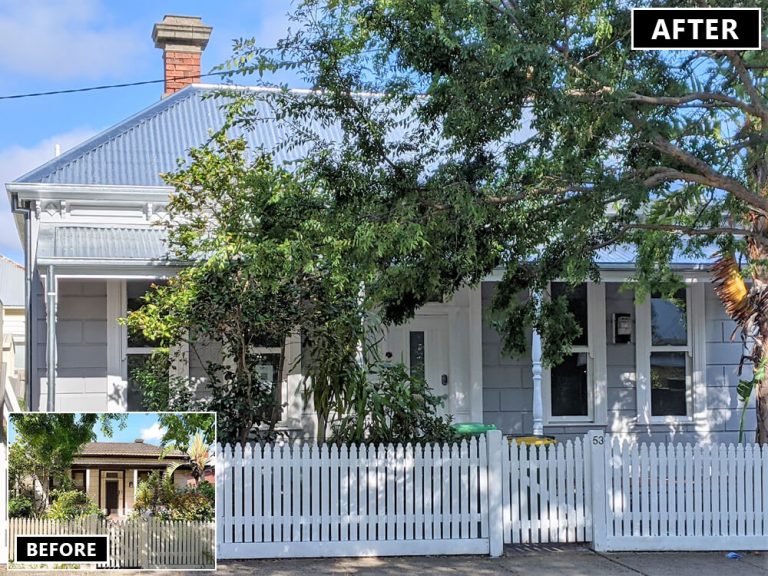 Renovation of the old victorian house with a modern extension at the rear, Footscray